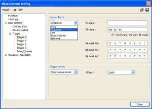 Example of Trigger Condition Settings