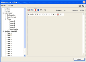 Setting Screen for Transmission Data Registration