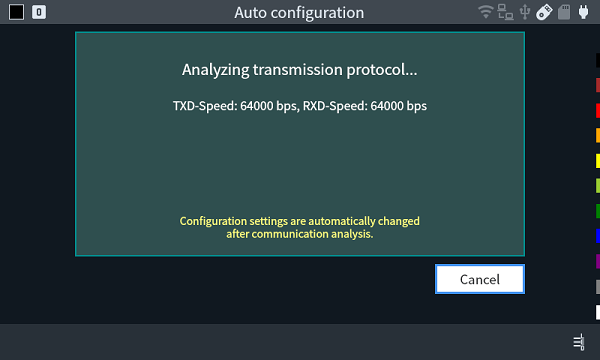 Autoconfig result