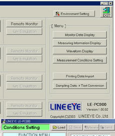 Top Display Screnn and Measurement Condition Setting