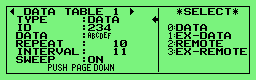 Transmission Table Screen for Simulation (1)